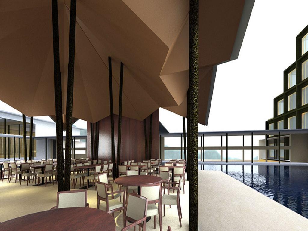 Marasa Sarovar Premiere Tirupati Exterior foto The interior of the restaurant